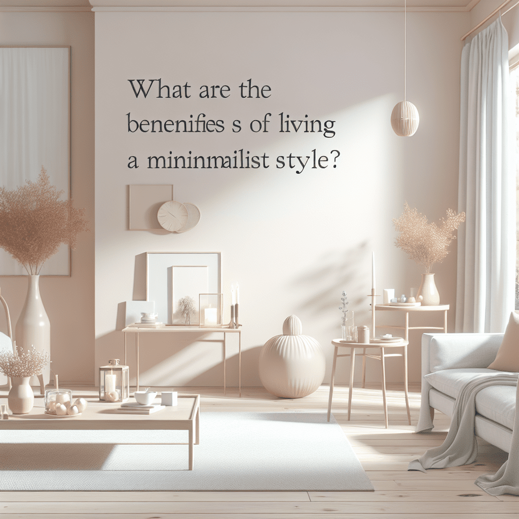 Jakie są zalety życia w stylu minimalistycznym?